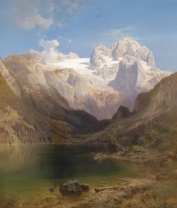 Pohled z Gosausee na Dachstein